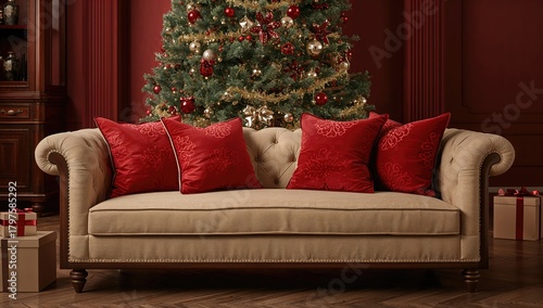 Chic Christmas tree adorned...