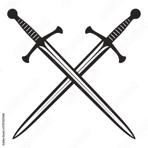 two crossed swords