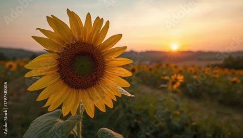 Close-up of a sunflower blo...