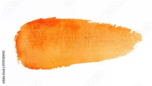 Isolated orange brush strok...