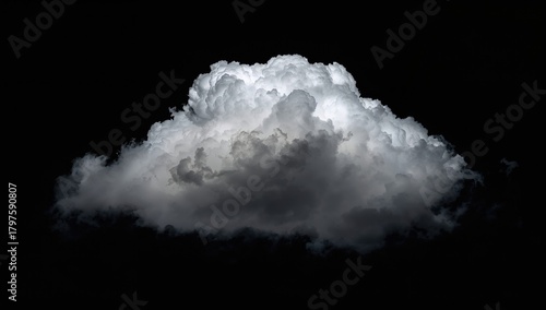 White cloud floating agains...