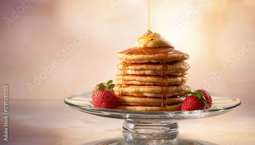 Freshly Made Pancakes Serve...