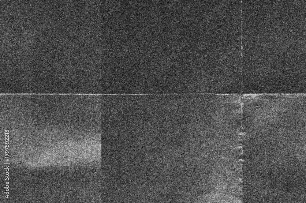 Fototapeta premium Photocopies of a black and white sheet of paper with a background or texture with grain and noise illustration
