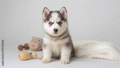 Studio photo of a young hus...