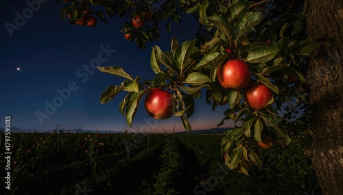 Night photograph of apple t...