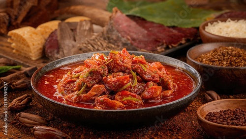 Traditional homemade sambal...