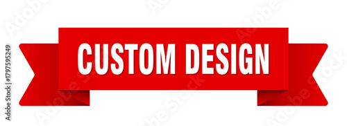 custom design ribbon isolated on transparent background. custom design ribbon