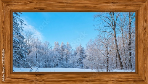 Winter landscape featuring ...