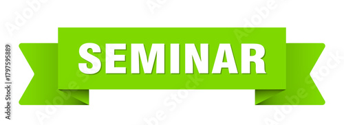 seminar ribbon isolated on transparent background. seminar ribbon