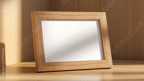 Mockup of a photo frame wit...