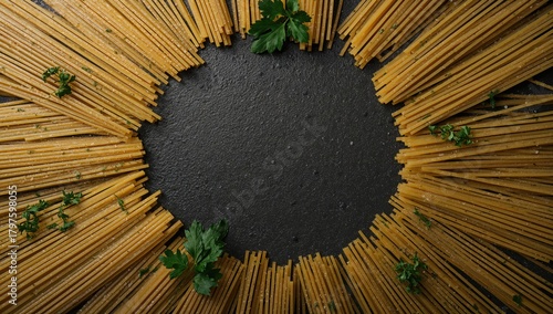 Italian pasta arrangement o...