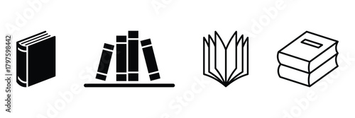Set of book icon