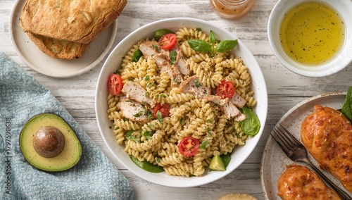 Healthy Chicken Pasta Salad...