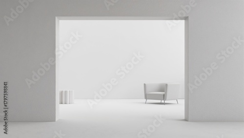 Wall in front of an empty s...