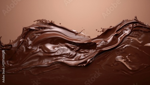 Melted chocolate showcasing...