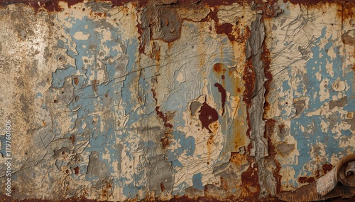 Weathered metal surface exh...