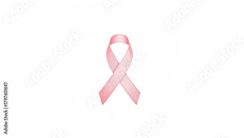 Pink ribbon symbolizing bre...