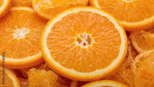 Orange fruit backdrop featu...