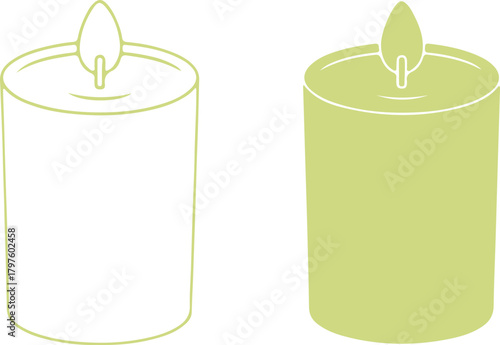 Relaxing candlelight duo creates a warm, cozy ambiance