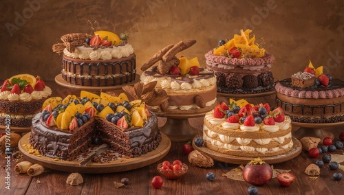 Savory fruit-topped cakes a...