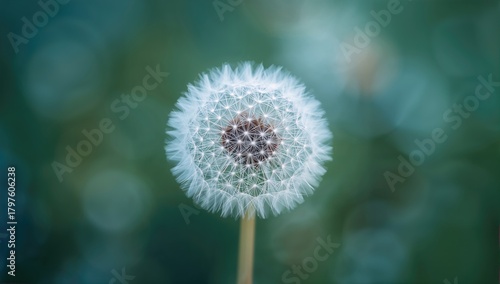 Closeup of dandelion agains...