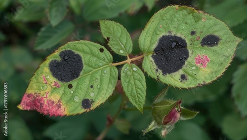 The presence of black spots...