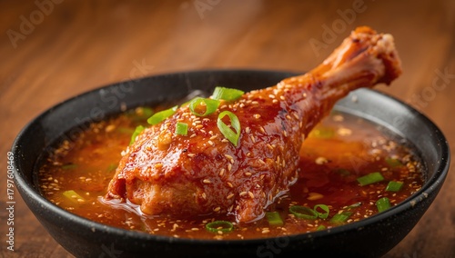 Chinese cuisine chicken leg...
