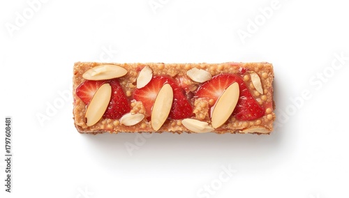 Strawberry cereal bar featu...