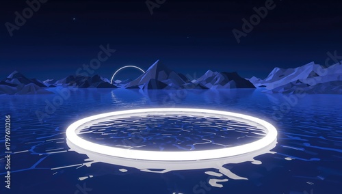 3D render of abstract backg...