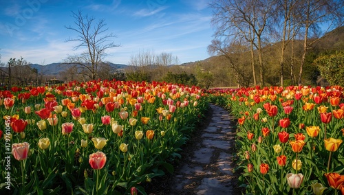 Vibrant Display of Colorful...