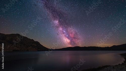 Milky Way Core over a Lake ...