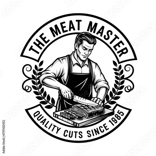 The Meat Master Butcher Slicing Meat Quality Cuts Since 1985.