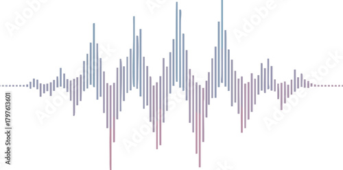Dynamic Visual Representation of Data A Colorful Abstract Waveform