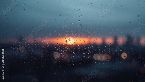 Raindrops on glass texture ...