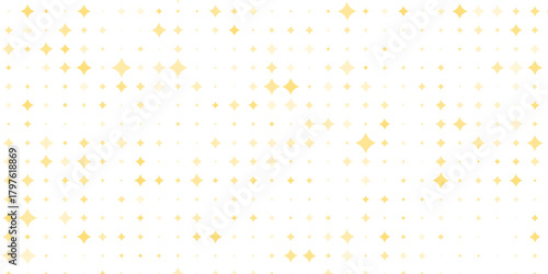 Gold falling down confetti background. Repeated golden dotted glitter pattern. Yellow, orange and golden dots wallpaper.