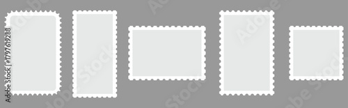 postage, stamp, border, frame, blank, vintage, postcard, template, design, paper, letter, card, vector, empty, post, postal, envelope, set, background, edge, mail, sticker, collection, perforated, ico