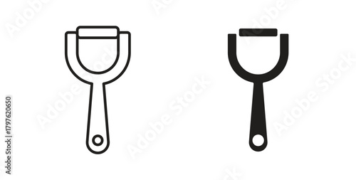 Peeler icon. Symbol, logo illustration. graphic icon set