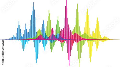 Vibrant Abstract Waveform A Kaleidoscope of Visual Harmony