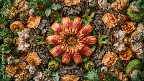 Vibrant macro shot of bloom...