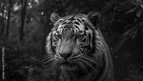 Black and White Tiger Stari...