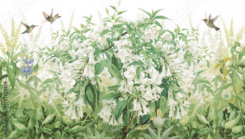 Sweet pepper bushes with fr...