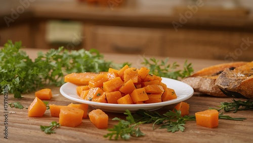 Papaya and carrot salad, fi...