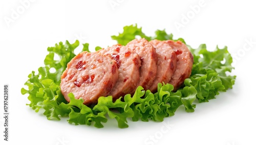 Sliced turkey sausage serve...