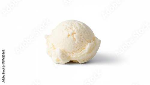 Vanilla ice cream scoop on ...
