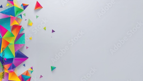 Triangular low poly A4 geom...