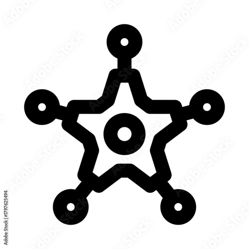 Network Setting Professional Line Icon. Modern vector illustration representing system configuration, connectivity management, and IT network adjustments.