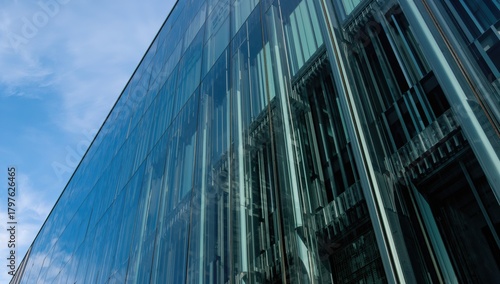 Reflection of a glass wall ...