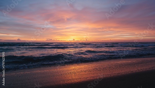 Sunrise and sunset over a c...