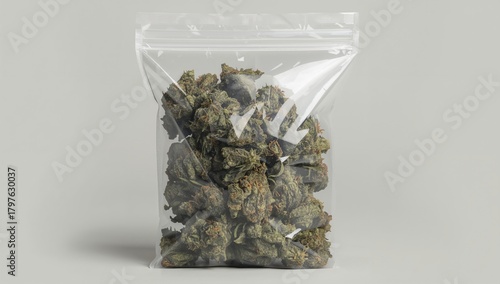Plastic Bag Containing Pot, One Ounce of Marijuana, potential legal implications