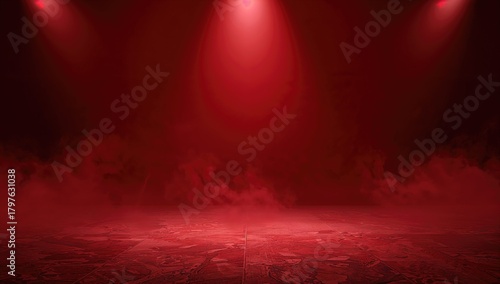 Red concrete marble stone f...